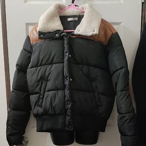 Sincerely Jules Black Jacket with Cream Shearling
